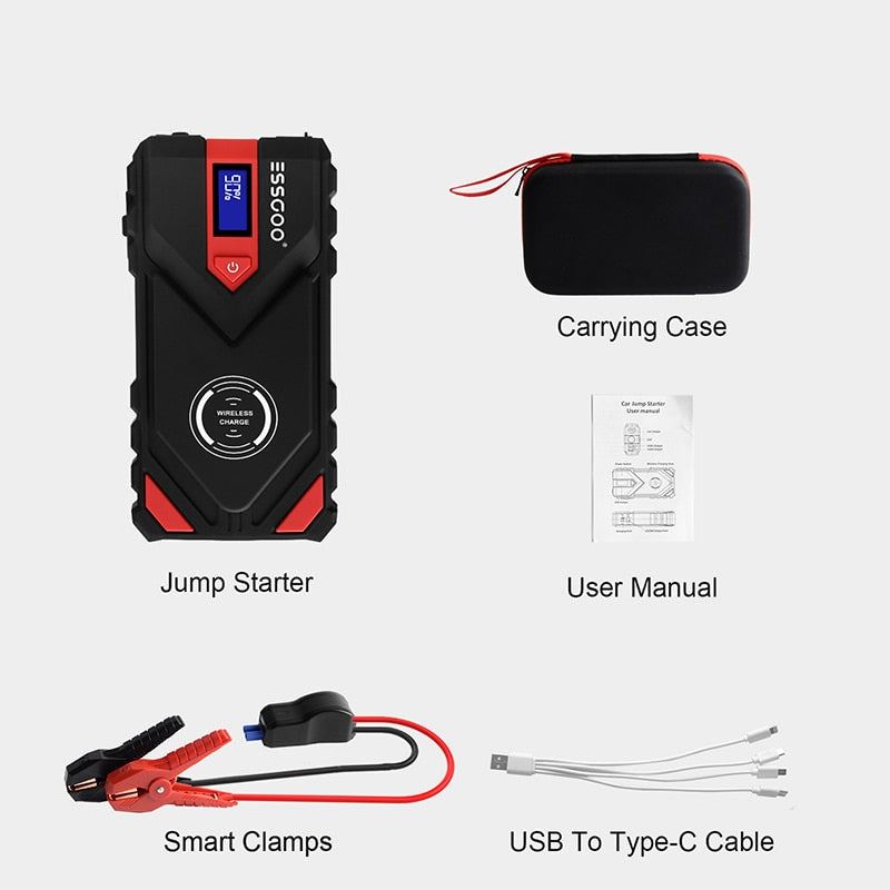 ESSGOO Car Jump Starter Power Bank 20000mAh 12V Starting device