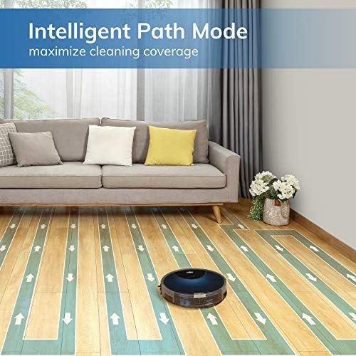 V80 Max Robot Vacuum, Wi-Fi Connected,2000Pa Max Suction, Big 750ml Dustbin