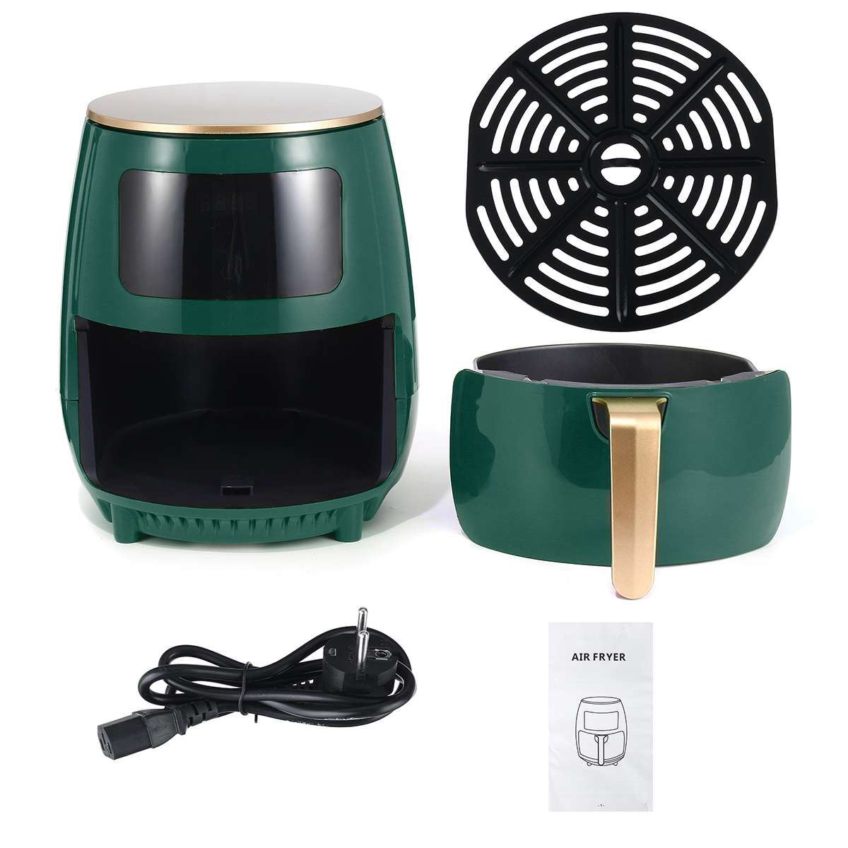 Air Fryer Chicken Oil Free Air Fryer Health Fryer Pizza Cooker Smart Touch LCD Electric Deep Airfryer