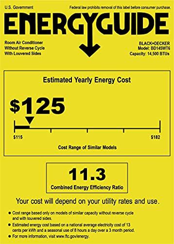 BD145WT6 Window Air Conditioner with Remote Control and 14500 BTU / 700 Sq. ft.