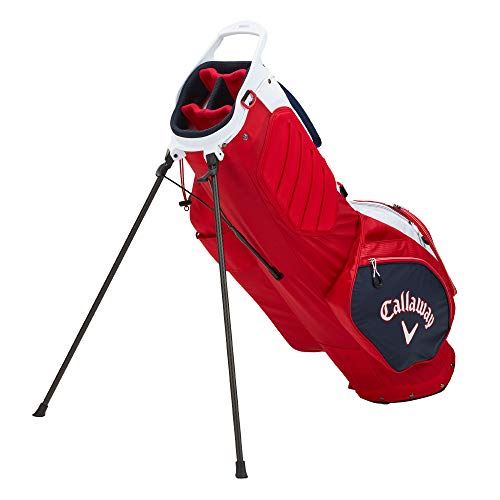Callaway Golf 2021 Hyperlite Zero Stand Bag , Navy/Red/White Flag