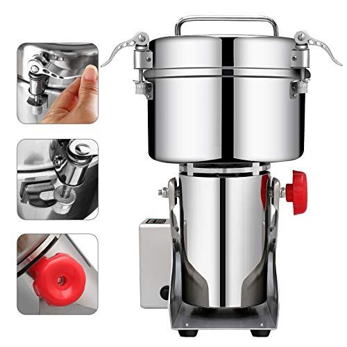 Electric Grain Mill Grinder 304 Stainless Steel Pulverizer Grinding