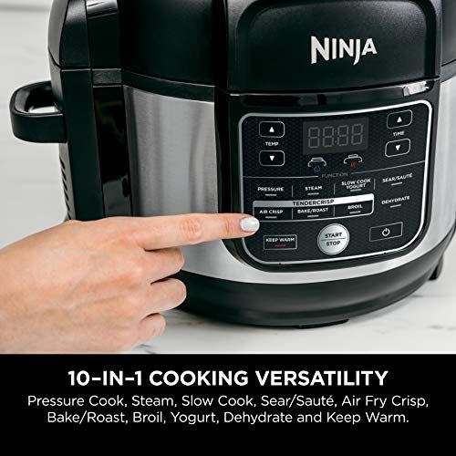 Foodi 10-in-1 Pressure Cooker and Air Fryer with Nesting Broil Rack