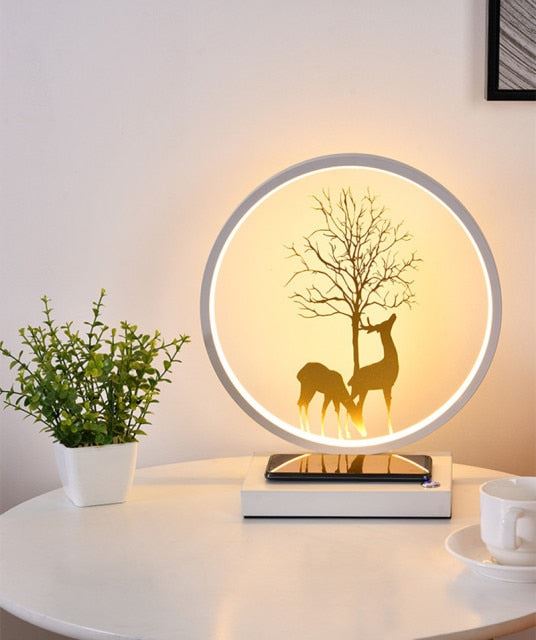 Wireless Charge Touch Wedding Birthday Gift Bedside Lamp Creative desk lamp