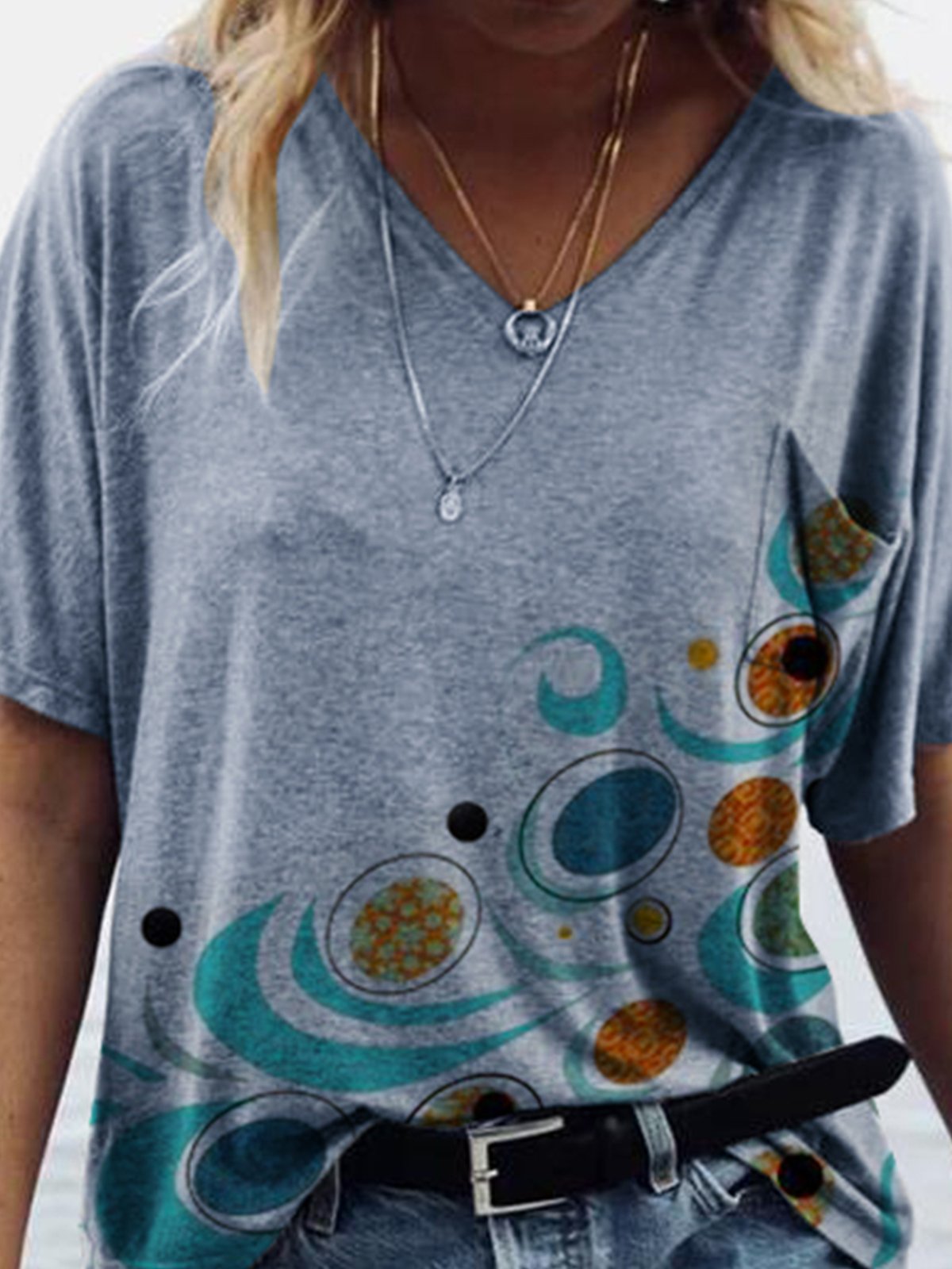 Short Sleeve Cotton-Blend Shirts & Tops