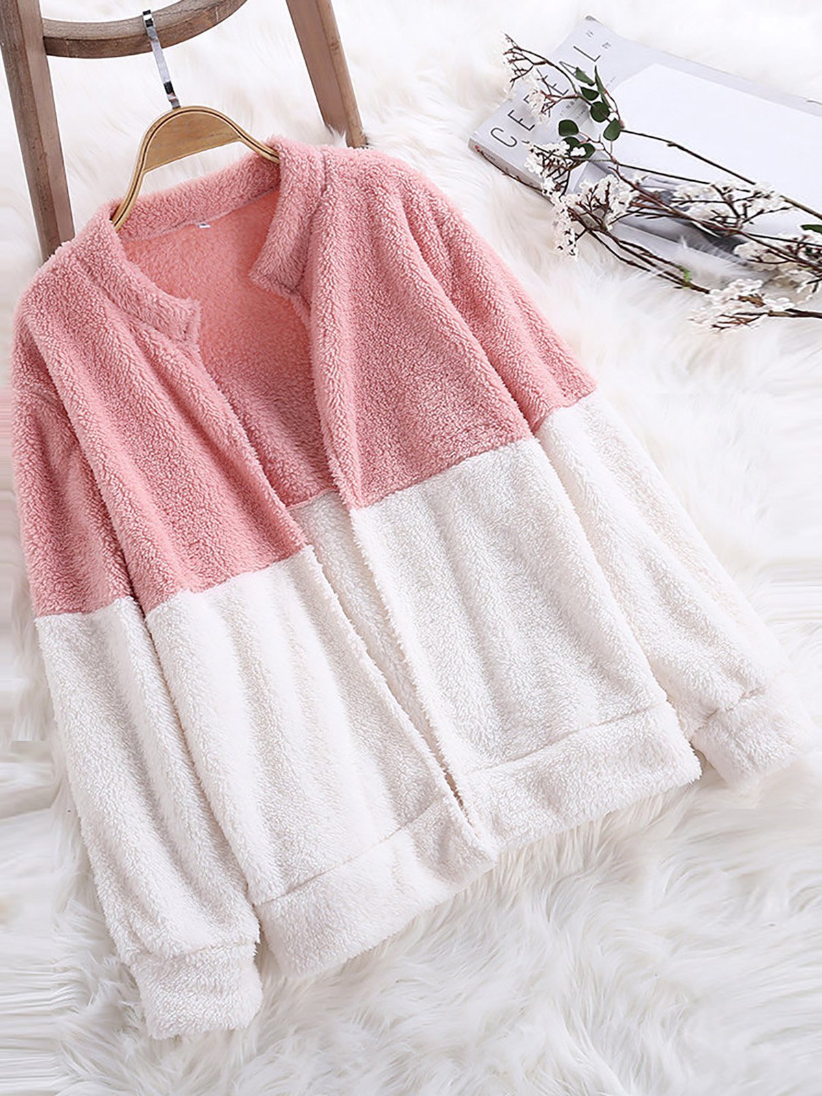 Stand Collar Long Sleeve Sweet Coats