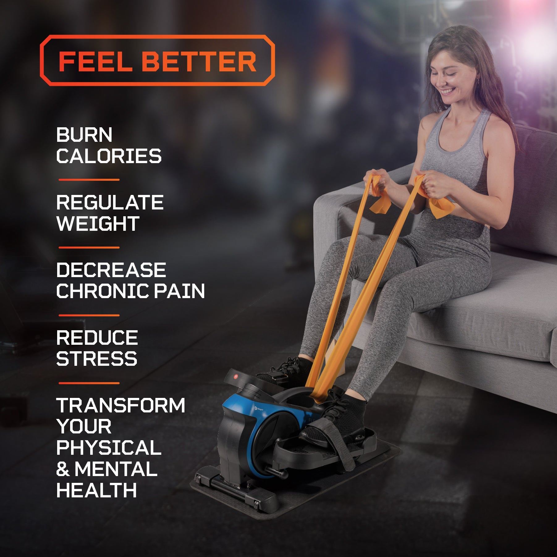 FlexStride Pro Calf Leg Foot Pedal Exerciser