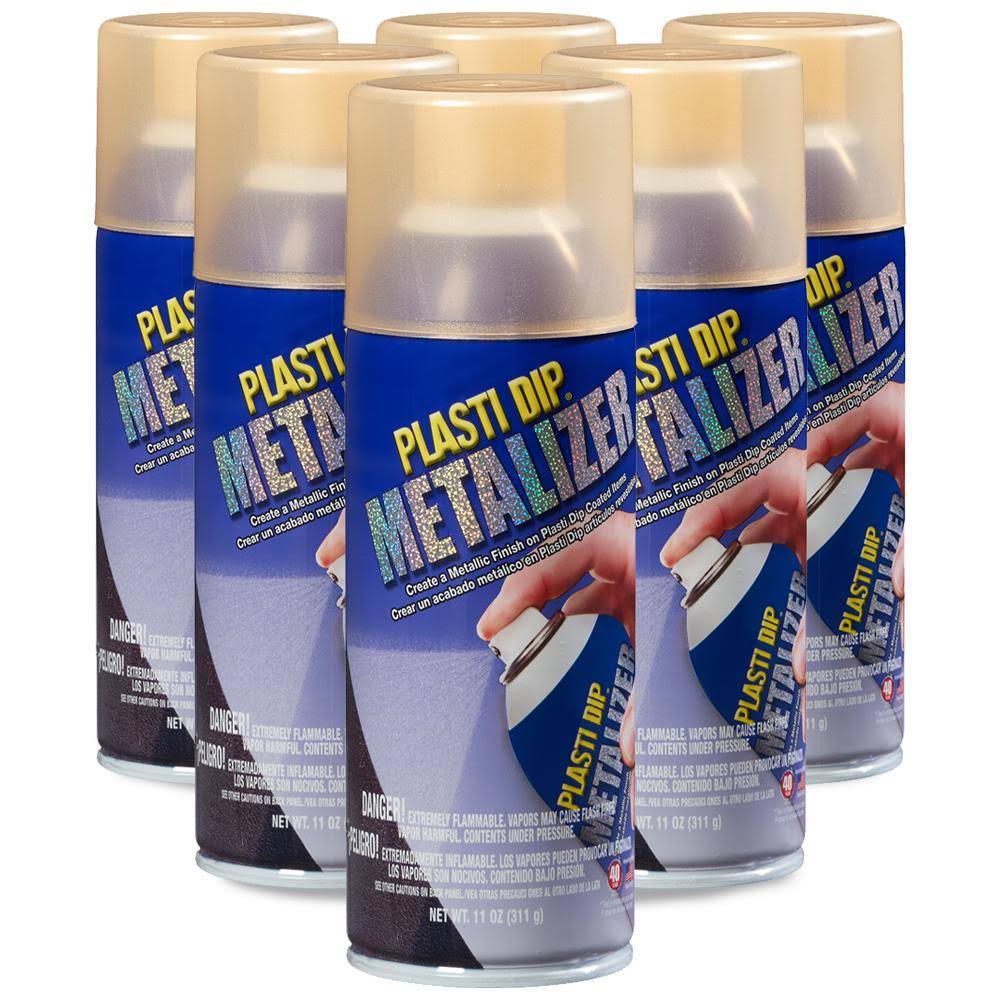 Plasti Dip 11 oz. Gold Metalizer (6-Pack), Gold/Matte 11211-6