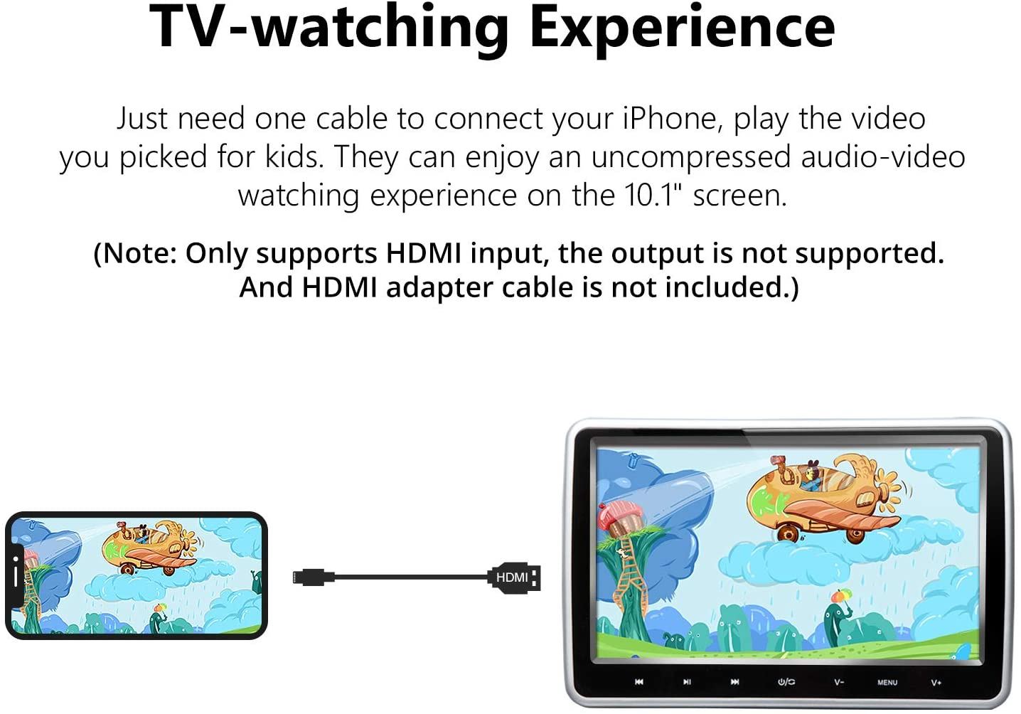 2021 10.1 Inch Headrest DVD Player Car DVD Player Eonon HD Digital