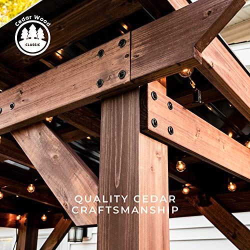 Backyard Discovery Saxony Wooden Grill Gazebo
