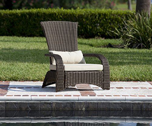Fire Sense 62172 Coconino Wicker Chair, Mocha Deluxe