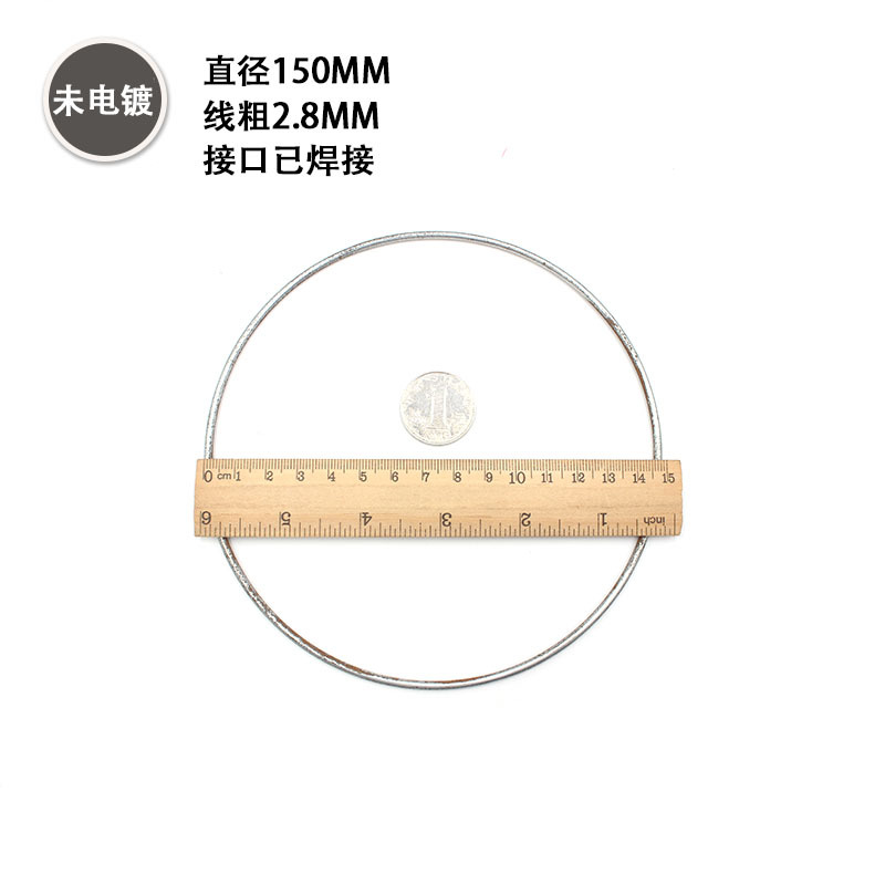 厂家直销批发多规格捕梦网铁圈铁环焊接圆环金属圈大量现货15mm-1