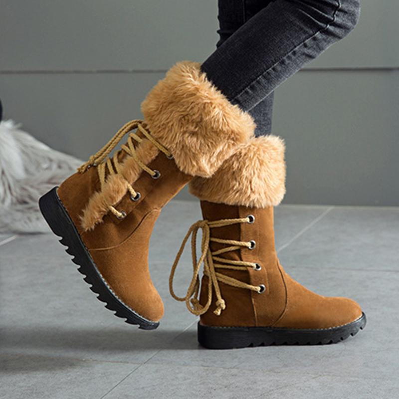 Women Snow Booties Casual Comfort Warm Shoes