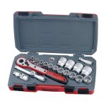 Teng Tools – 20 Piece 1/2 inch Drive Imperial / SAE Socket Set – TEN-O-T1220AF