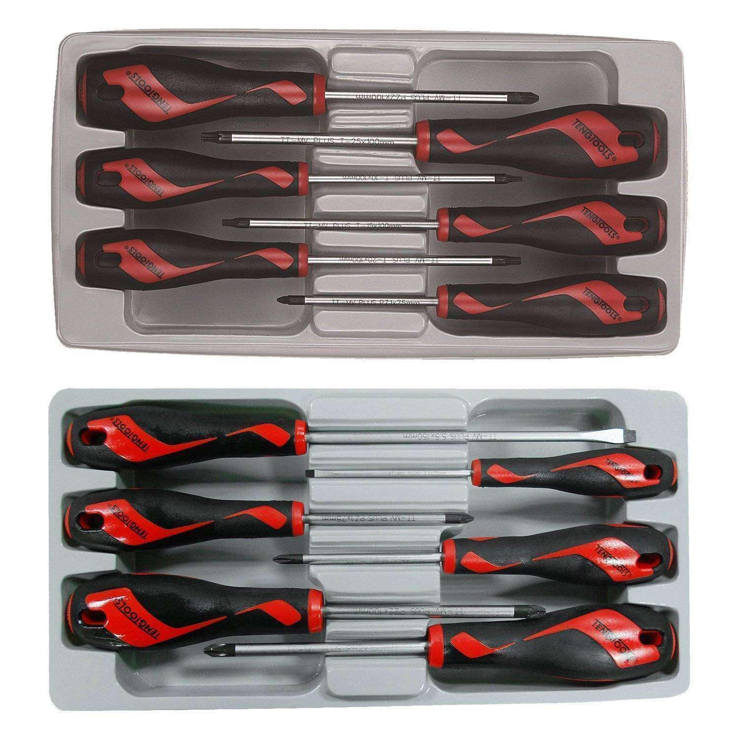 Teng Tools – 12 Piece Screwdriver Set (PZ,TX,Flat,PH) – TEN-O-MD906N2-KIT1