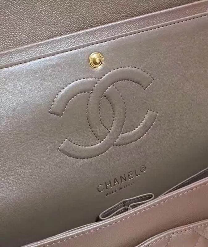 high quality handbag 119011 caviar genuine leather flap bag 1112