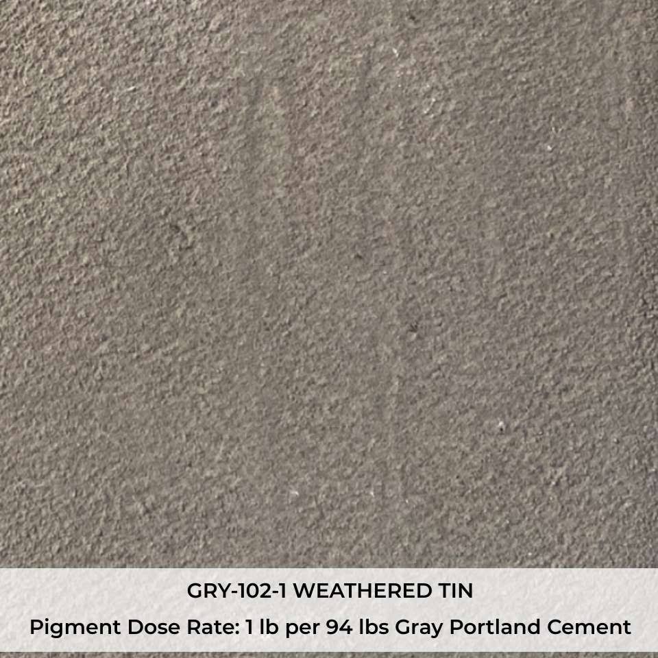 Pigment: Base Gray: Weathered Tin: 5 Pound - Powder- Cement