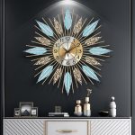 Luxury Large Wall Clocks Metal Modern Design Living Room Wall Clock