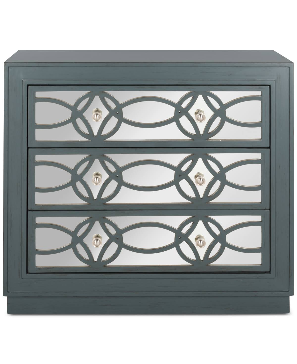 Catalina 3 Drawer Chest Steel Teal - Safavieh