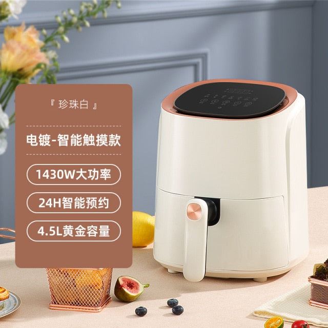 Air fryer multi-functional household large-capacity smart electric fryer