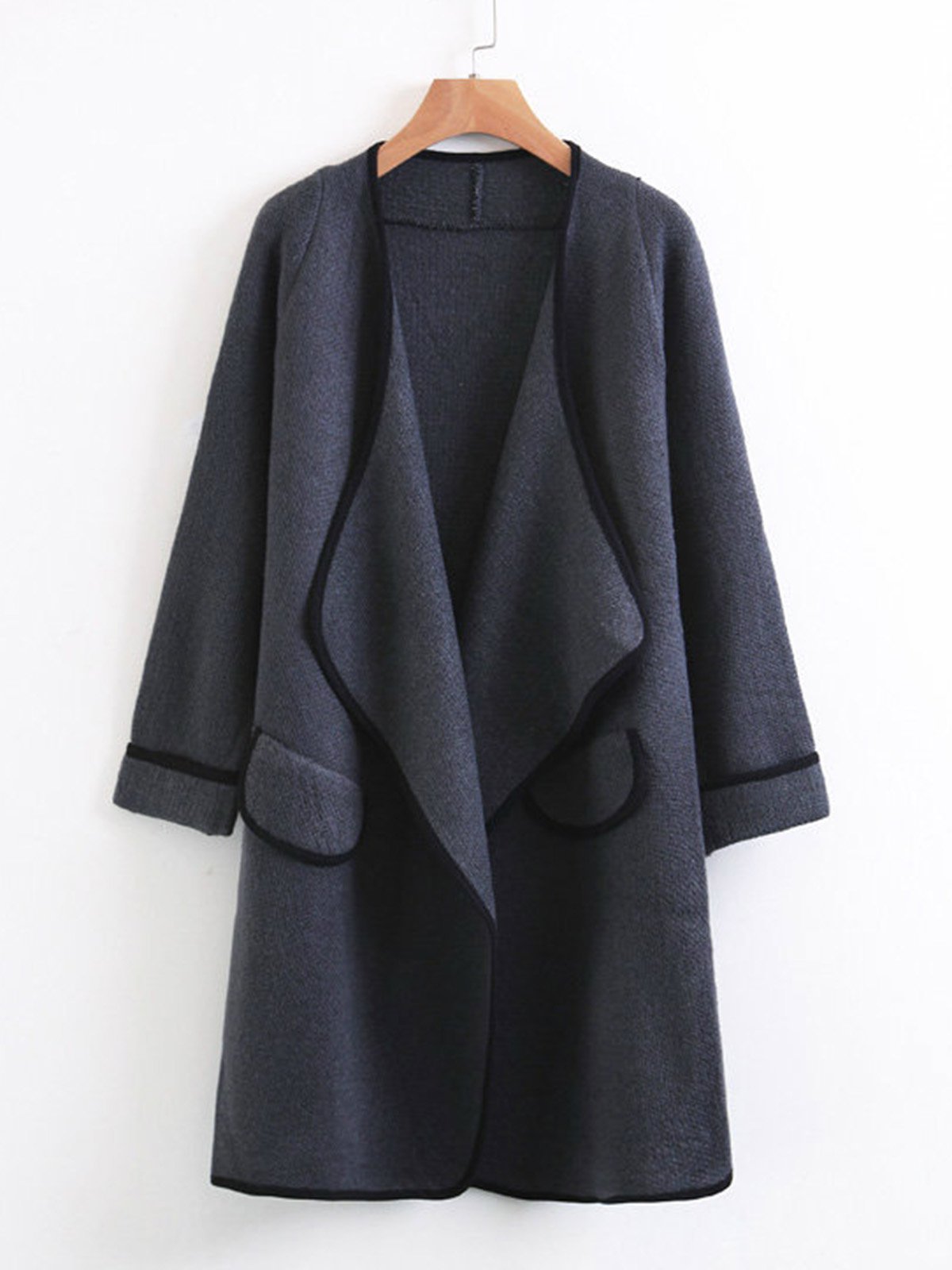 Camel Solid Casual Quilted Coat