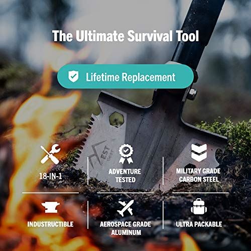 EST Gear Survival Shovel | The Ultimate Survival Tool | Military Gear Folding Shovel
