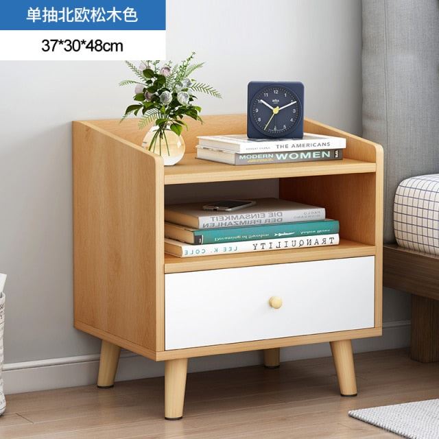 Living Room Furniture Bedside Table Simple Modern Small Apartment Hotel Drawer Nightstand