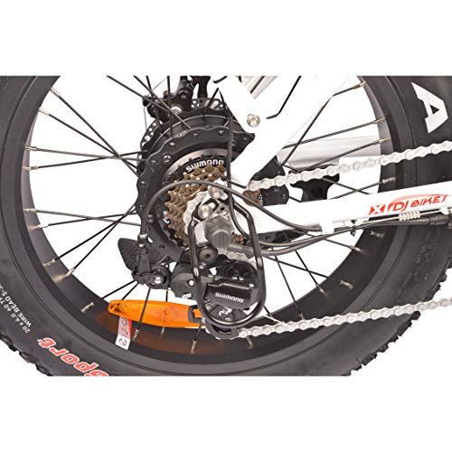 DJ Folding Bike Step Thru 750W 48V 13Ah Power Electric Bicycle, Pearl White