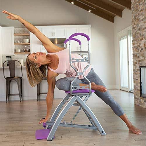 Pilates Pro Chair Max with Sculpting Handles byLife&s A Beach ,Blue