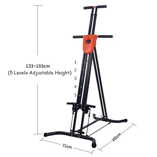Mustbe Strong Foldable Vertical Climber Climbing Machine Space Walker with Digital Display-
