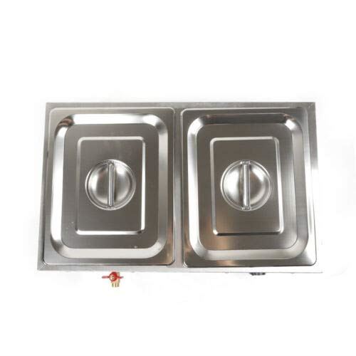 Server Electric Food Warmer 2 Pan Stainless Steel Buffet Warmer