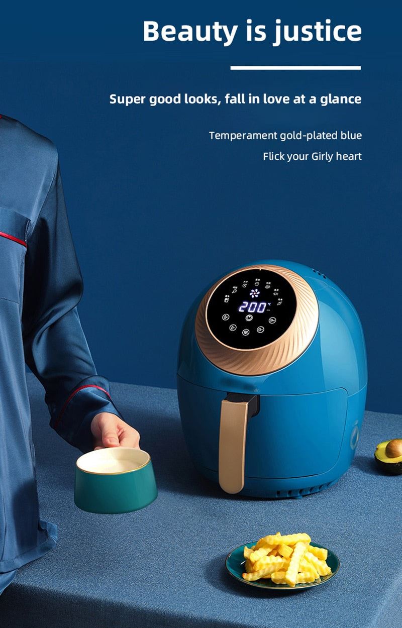 Multi-Function 3.5L Air Fryer Household Smoke-Free No-oil Electric Fryer