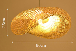 Japanese Restaurant Decorative Bamboo Chandeliers Hand-made Creative Rattan Pendant Lamp