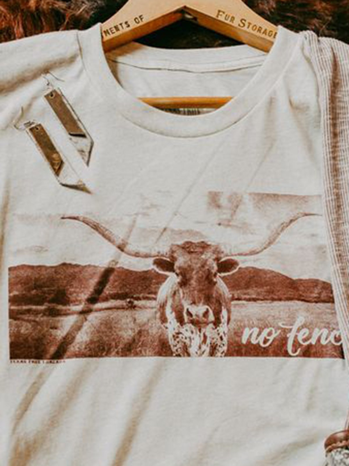 Creamy White Printed Short Sleeve Shirts & Tops