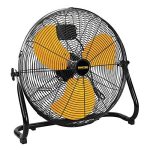 20 Inch Industrial High Velocity Floor Fan with Steel-Coated Safety Grill/3 Speed