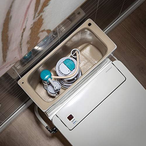 Dual Flush Elongated Toilet with Advance Smart Washlet Bidet in White