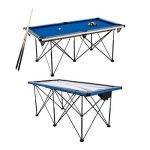 6’ Portable Folding Pool/Billiard Table w/ Folding Legs, Instant Assembly & Accessories