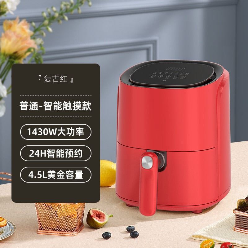 Air fryer multi-functional household large-capacity smart electric fryer
