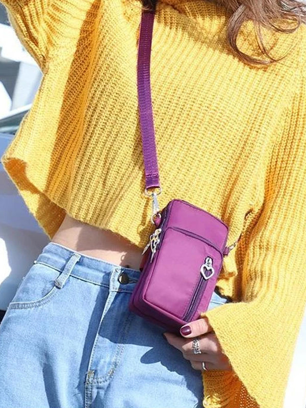 Waterproof Nylon Women Phone Bags Crossbody Bag