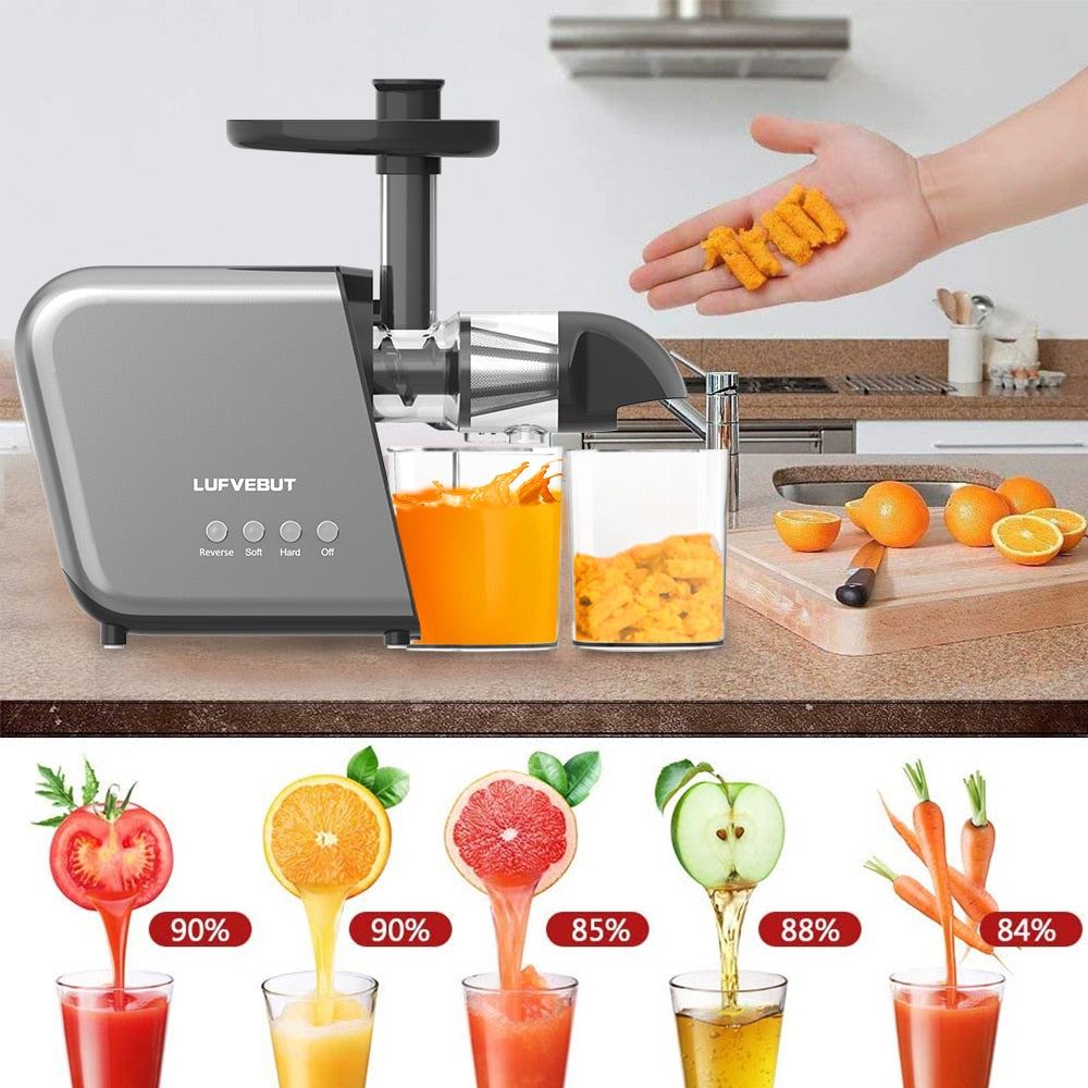 Juicer Electric High Nutrition Vegetables And Fruits Slow Blender Soft And Hard Modes