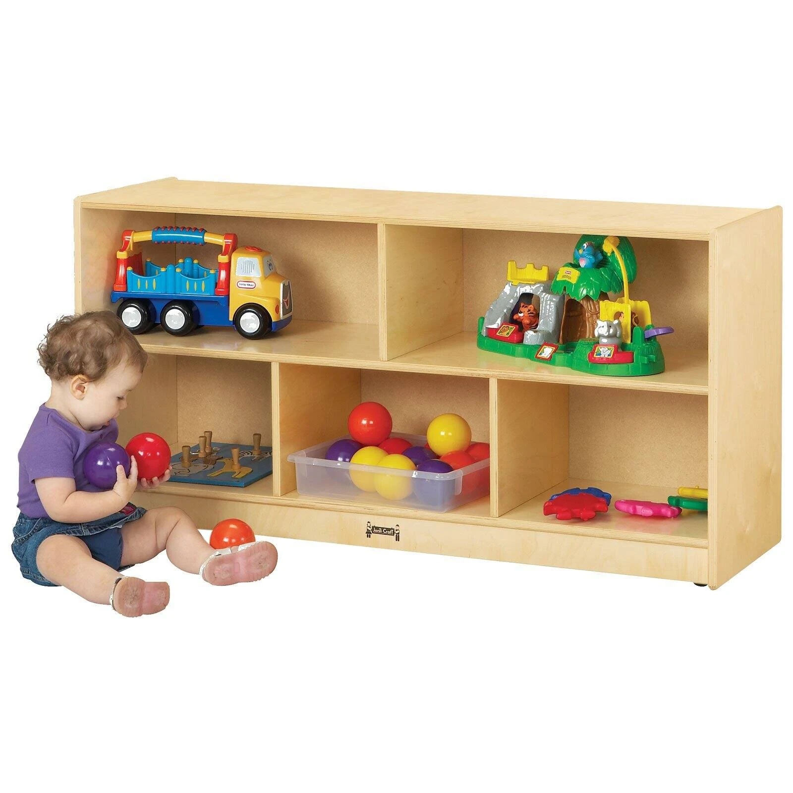 Rainbow Accents Toddler Single Mobile Storage Unit - Black