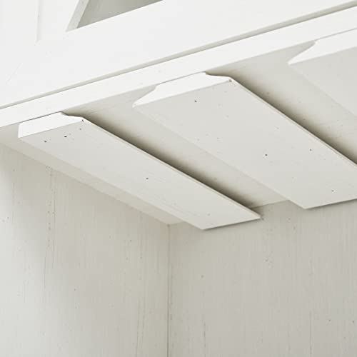 Home Source Bar Cabinet with Upper Glass Cabinet