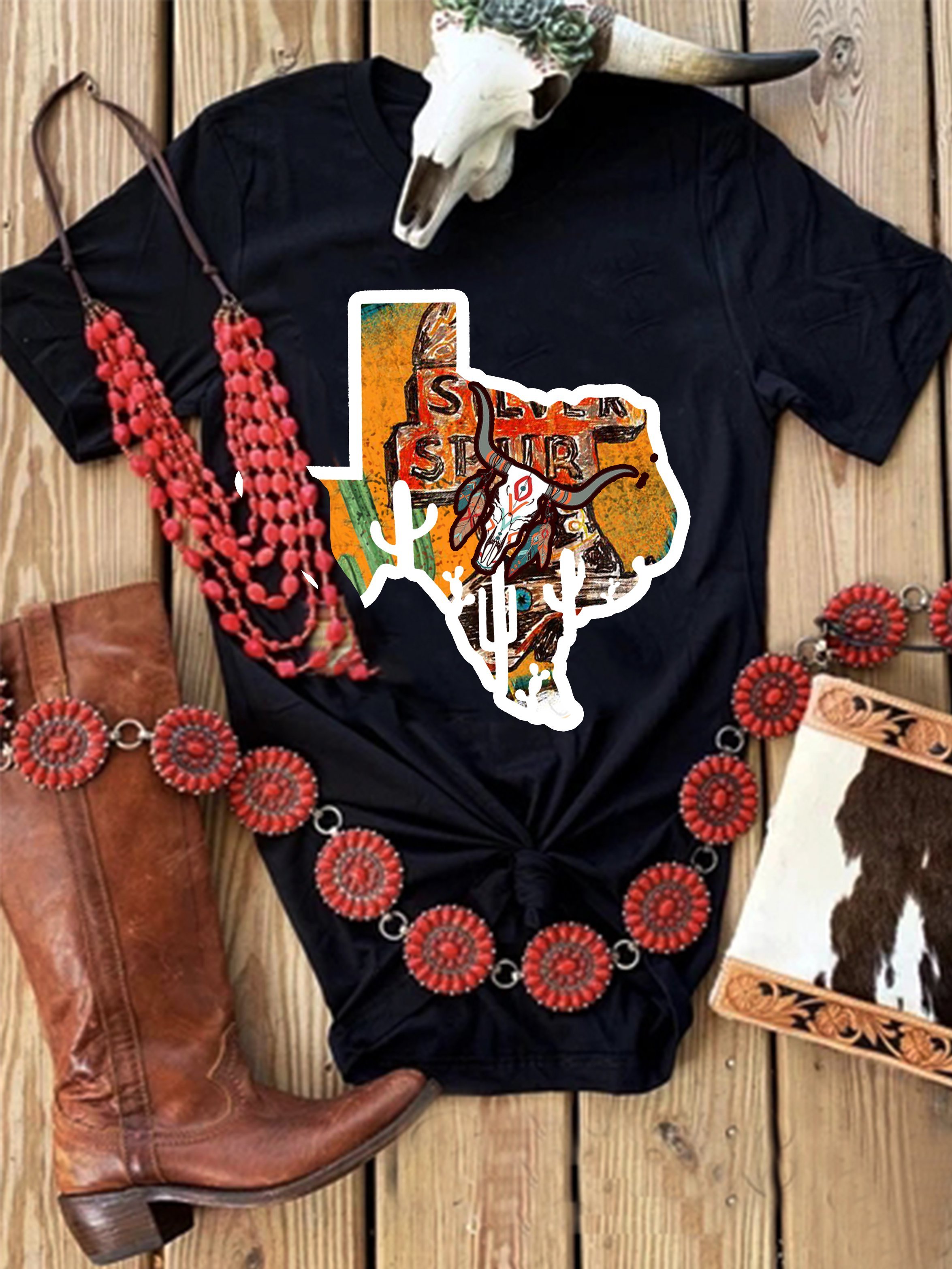 Black Crew Neck Vintage Cotton Shift Shirts & Tops