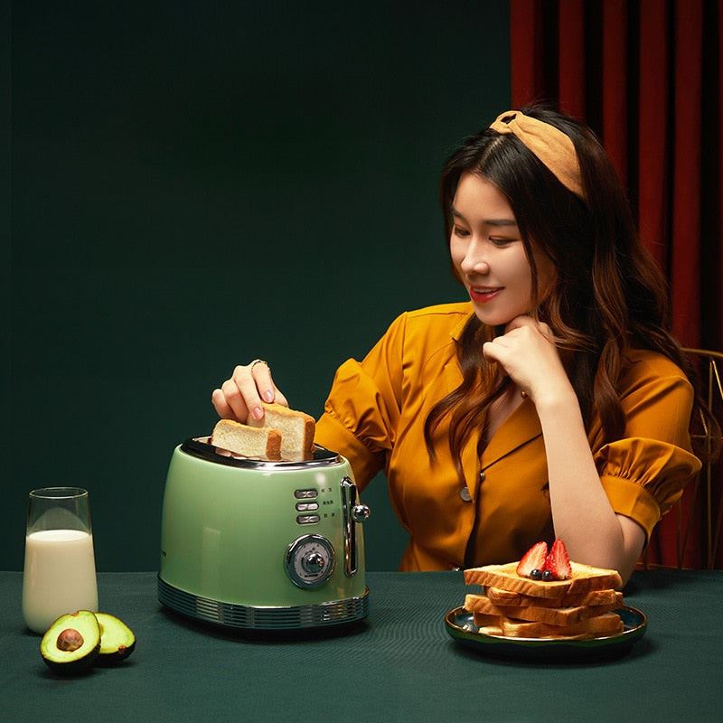 Automatic Retro toaster Bread machine Multifunctional breakfast 38mm grill Sandwich