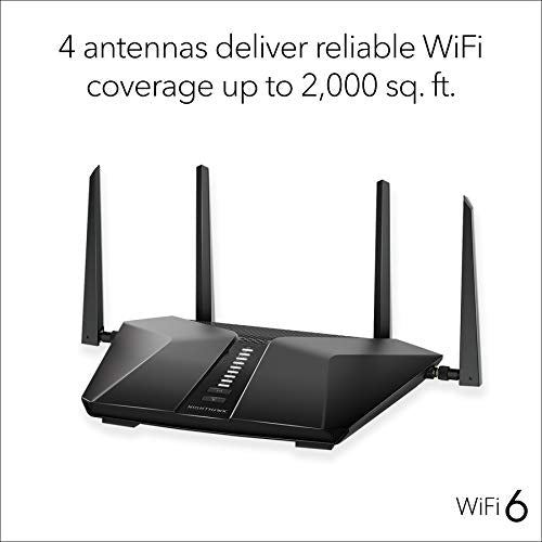 Nighthawk 6-Stream AX5400 WiFi 6 Wireless Router with 2,500 sq. ft. Coverage