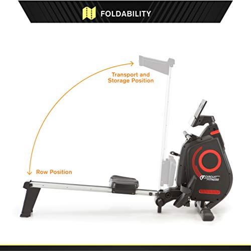 CIRCUIT FITNESS- Bluetooth Circuit Fitness Foldable Magnetic Rowing Machine
