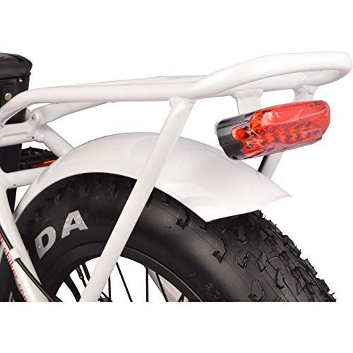 DJ Folding Bike Step Thru 750W 48V 13Ah Power Electric Bicycle, Pearl White