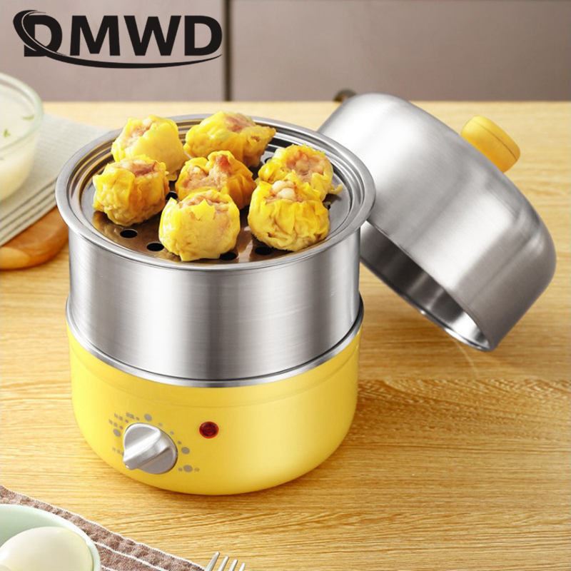 Electric Egg Boiler Food Steamer with Timer 2 Layers Stainless steel breakfast Steaming machine