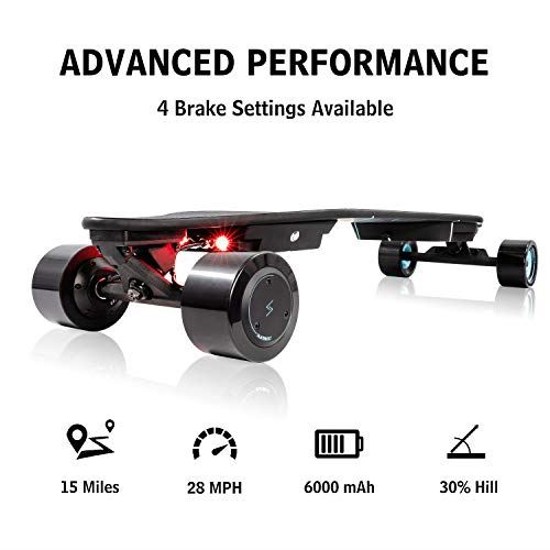 SKATEBOLT Electric Skateboard Breeze II Electric Longboard 30 MPH Top Speed