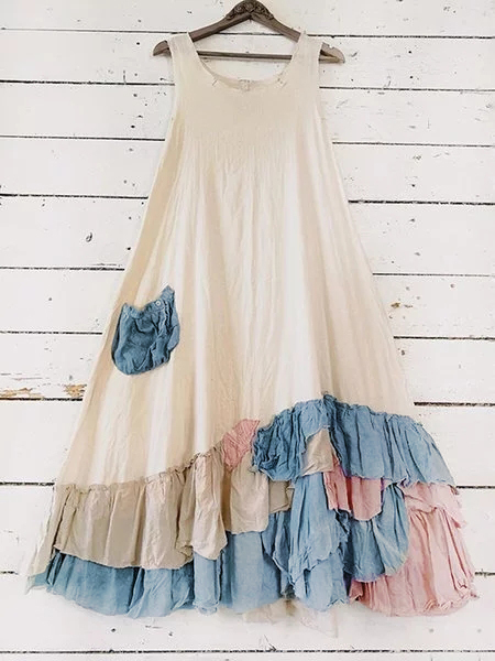 Casual Boho Layered Dress